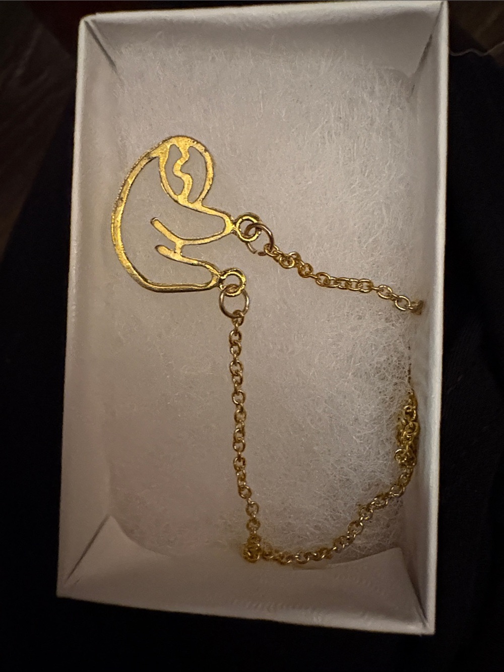 Gold Sloth Pendant Necklace- Women Jewelry